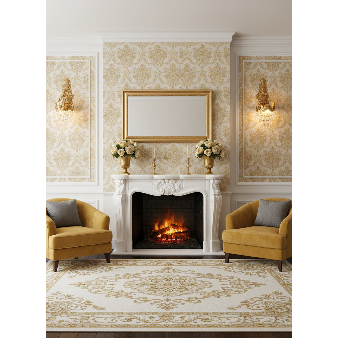 Cylora Mesas Brass Wall Lamp