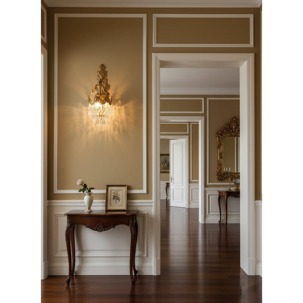 Cylora Mesas Brass Wall Lamp