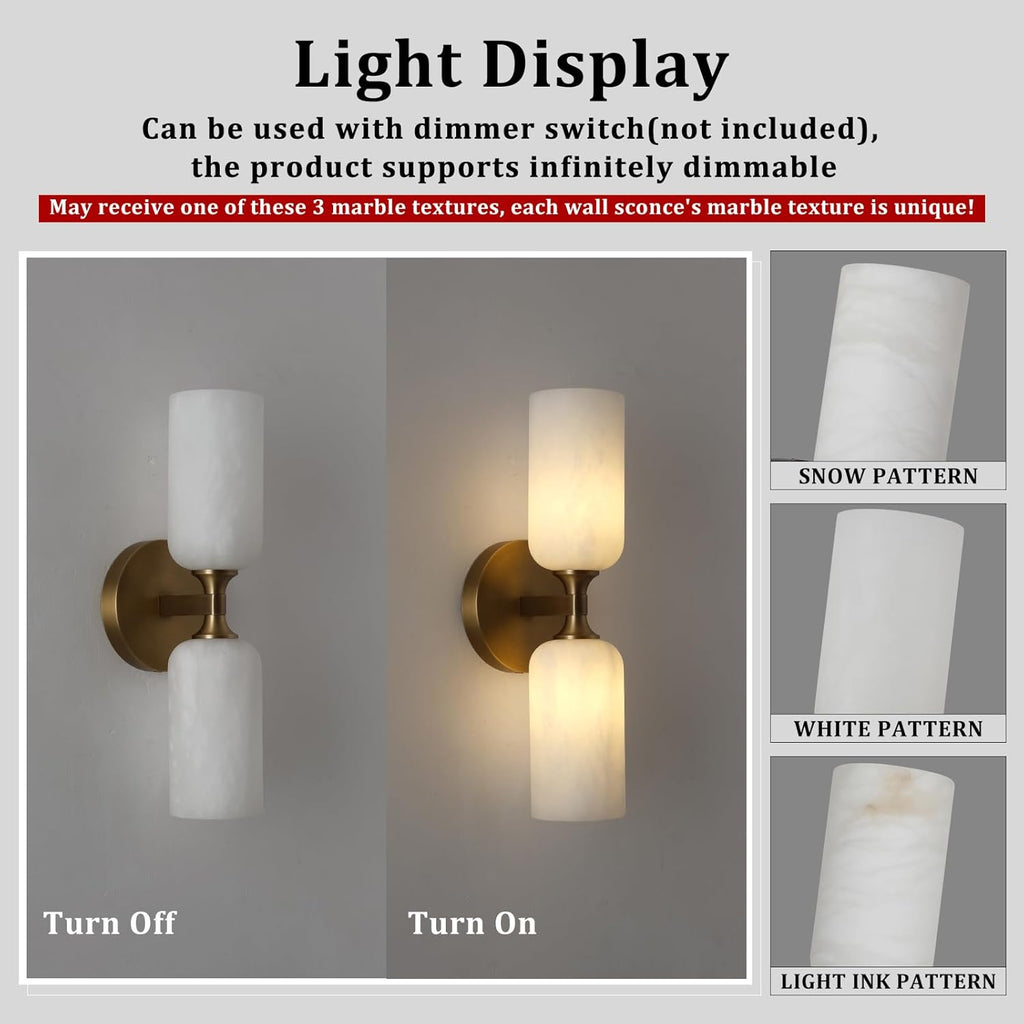 Monty Alabaster Linear Wall Sconce