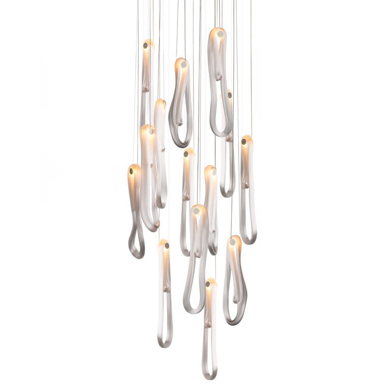 Pearlescent Filament Chandelier