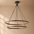 Pelta 2-Tier Round Chandelier 60"