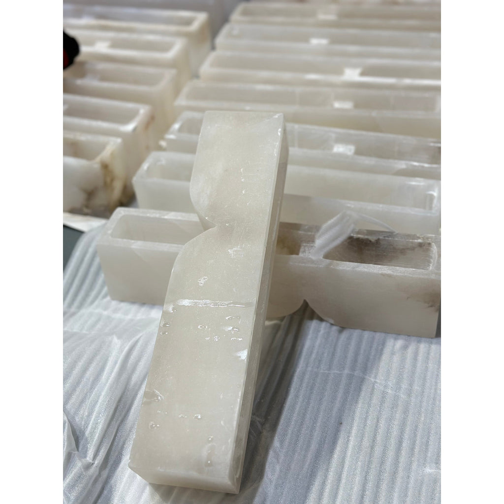 Rectangular Alabaster Wall Lamp