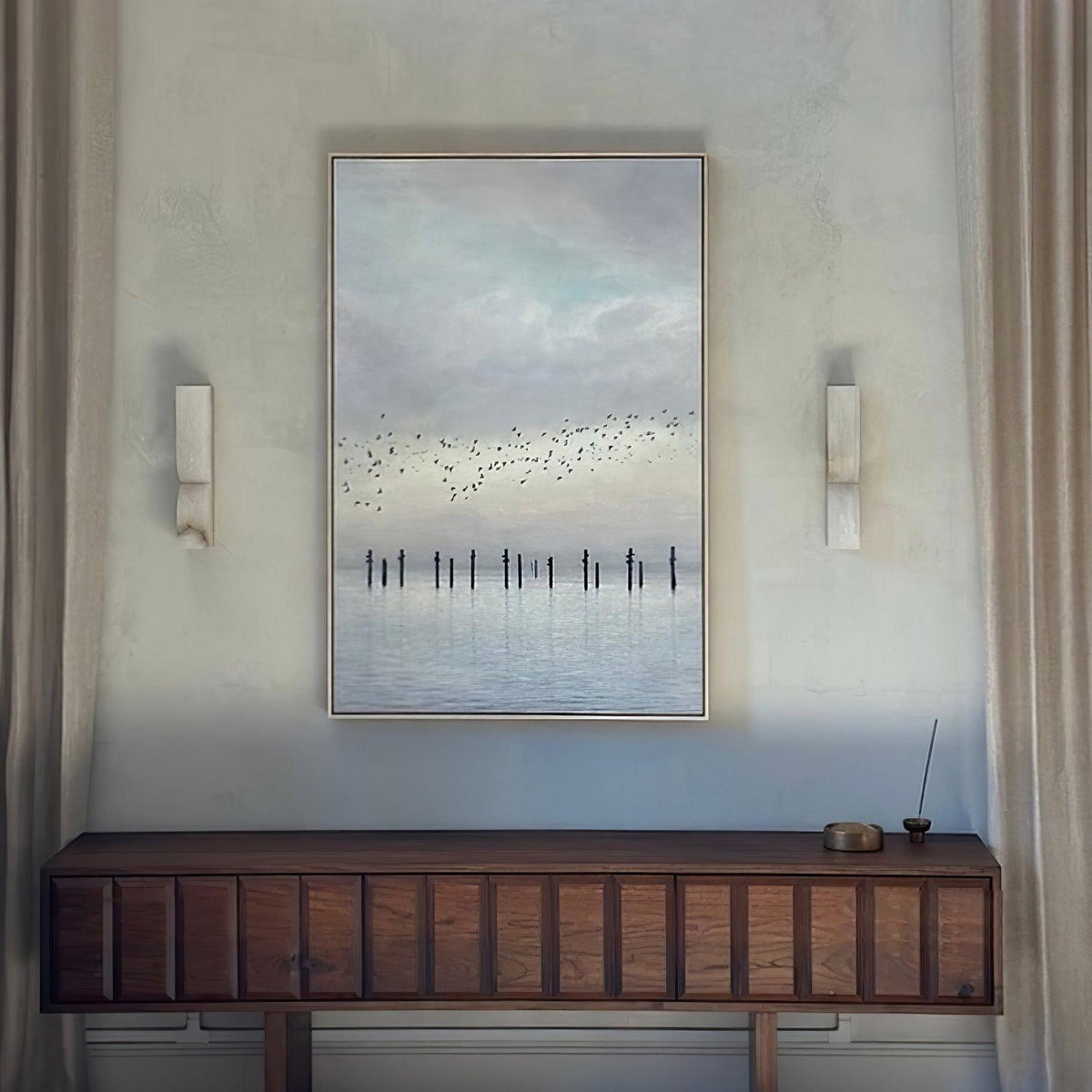 Rectangular Alabaster Wall Lamp