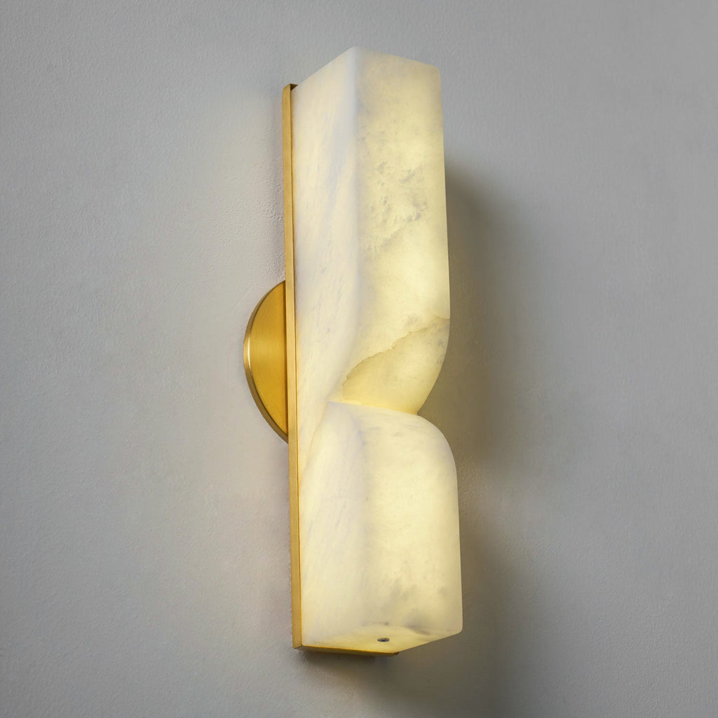 Rectangular Alabaster Wall Lamp
