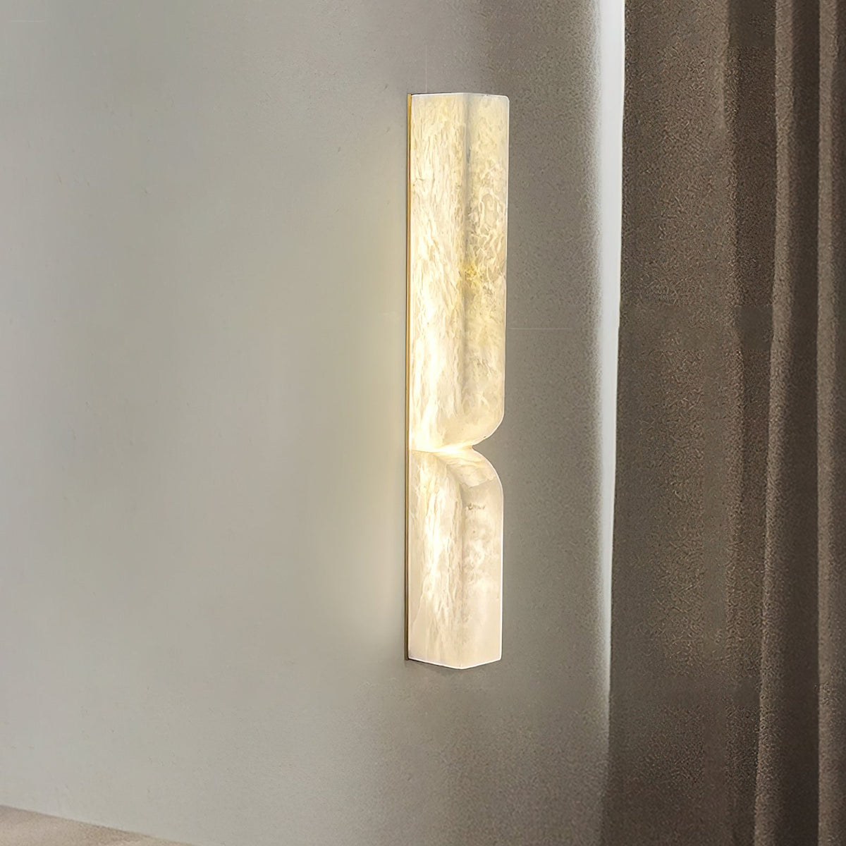 Rectangular Alabaster Wall Lamp