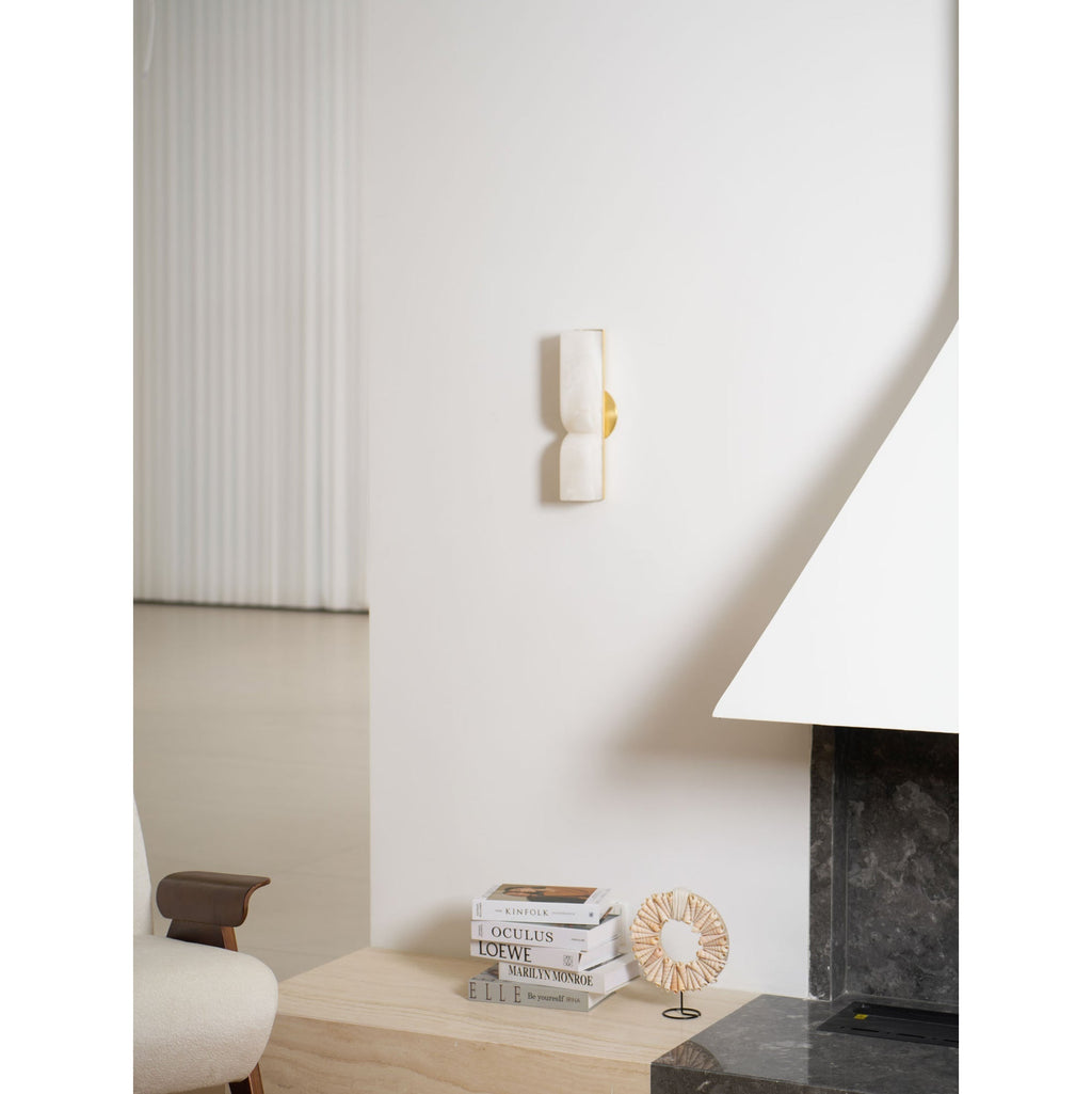 Rectangular Alabaster Wall Lamp