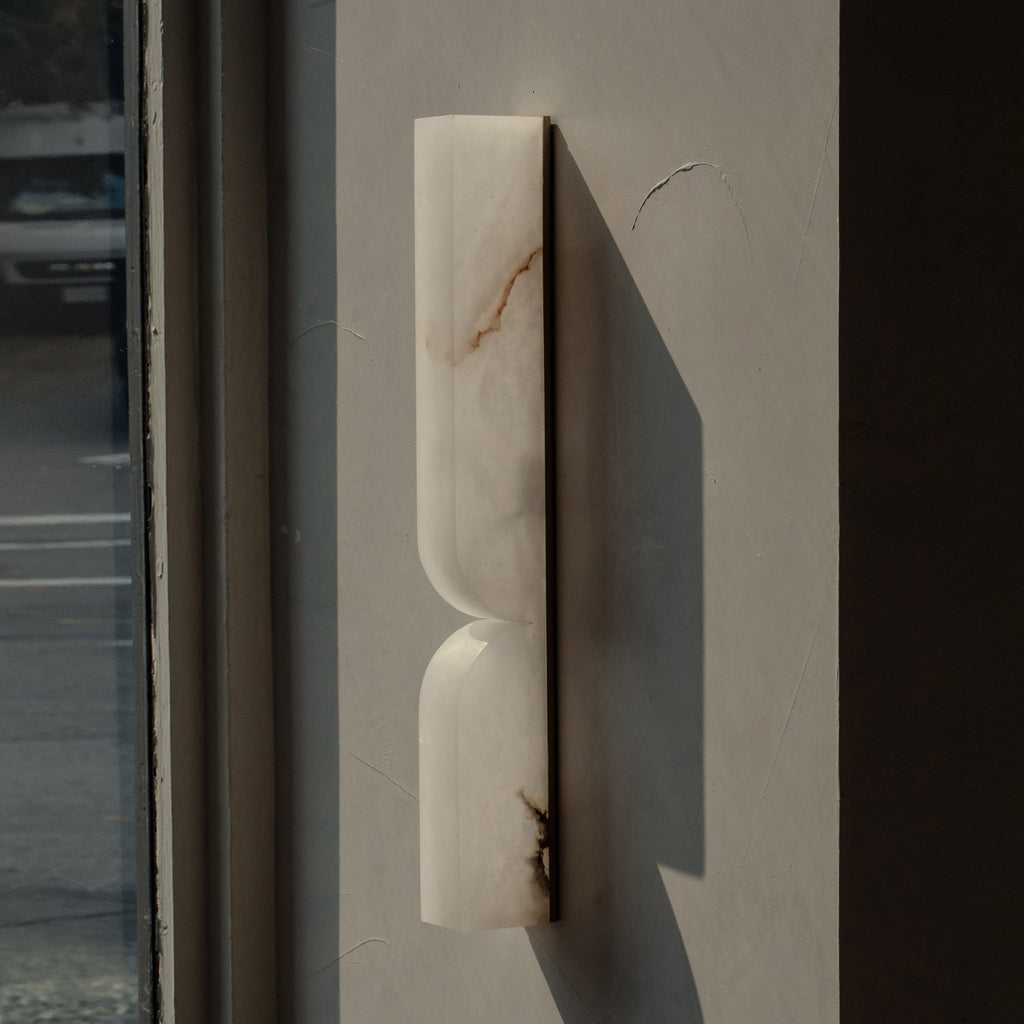 Rectangular Alabaster Wall Lamp