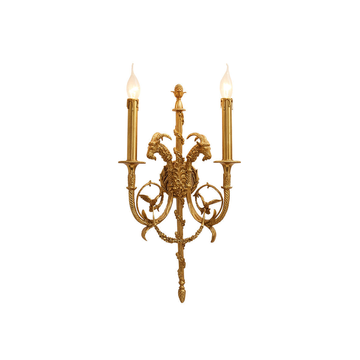 Lumetis Brass Wall Lamp