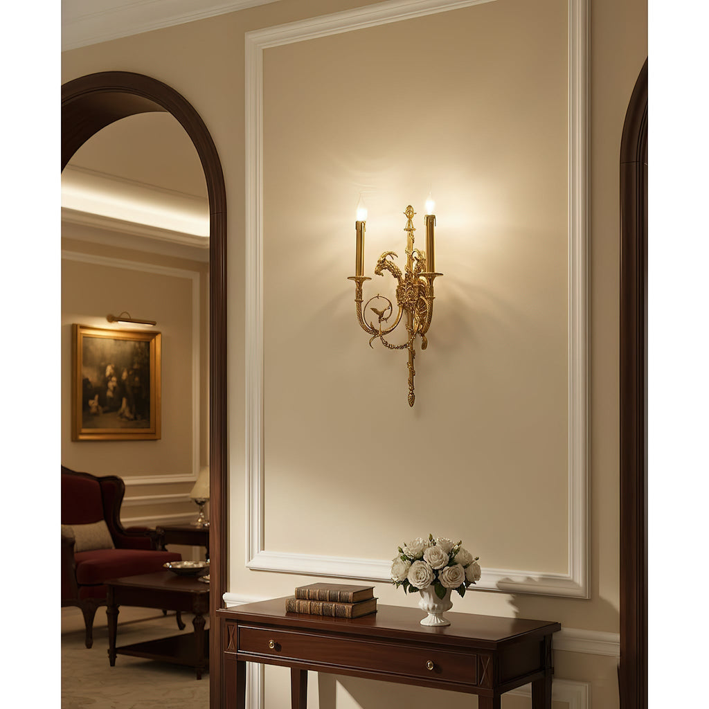 Lumetis Brass Wall Lamp