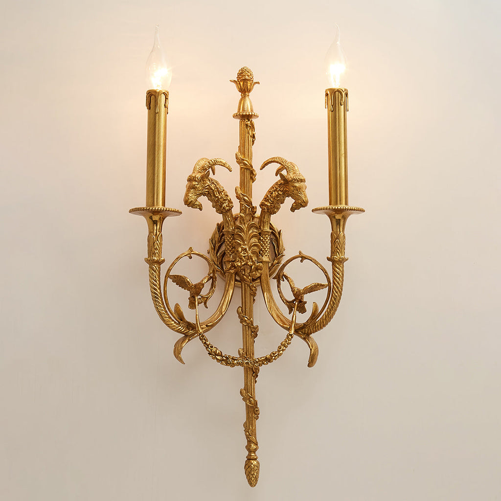 Lumetis Brass Wall Lamp