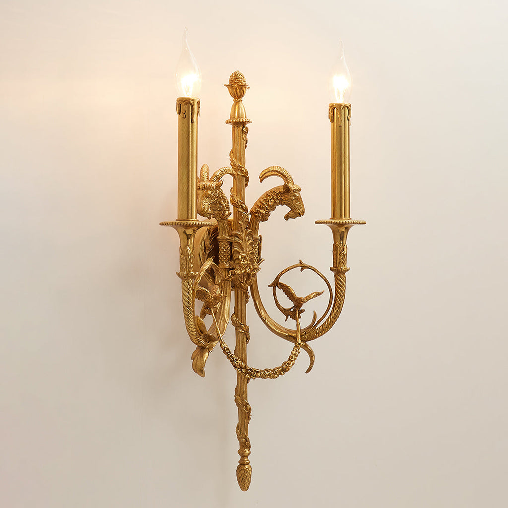 Lumetis Brass Wall Lamp