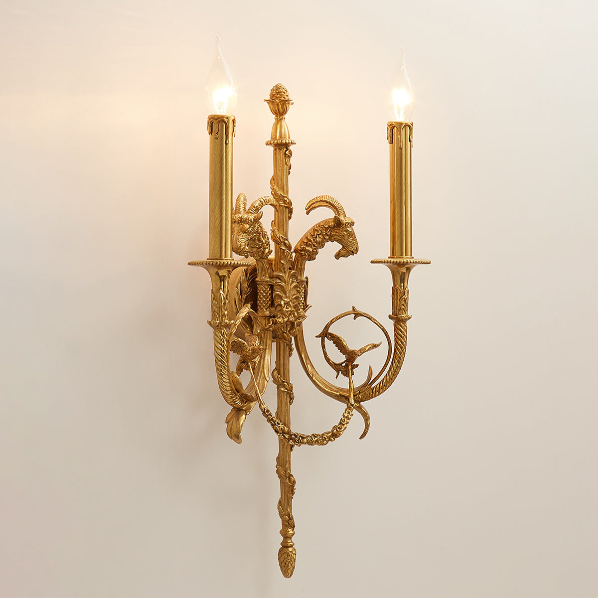 Lumetis Brass Wall Lamp