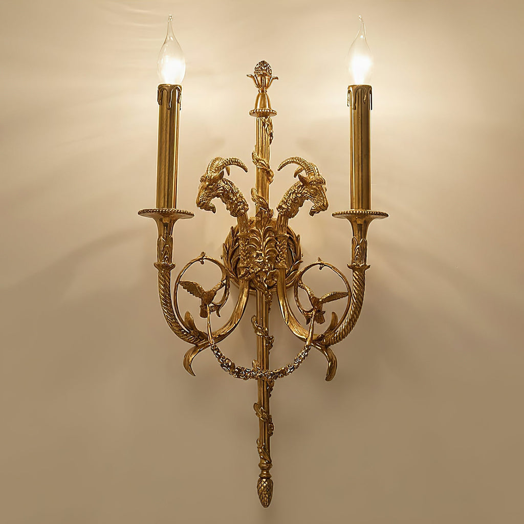 Lumetis Brass Wall Lamp