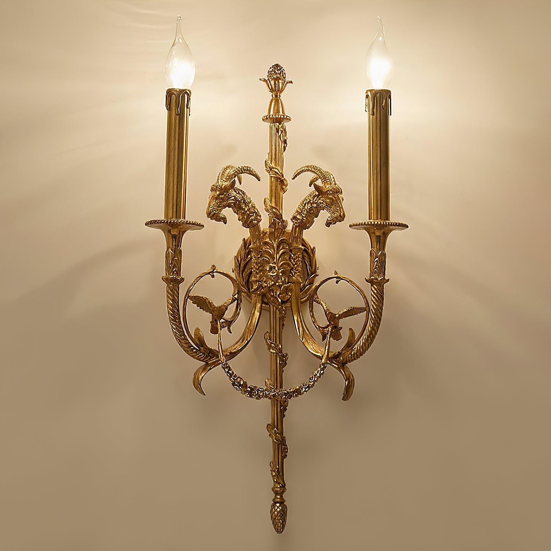Lumetis Brass Wall Lamp