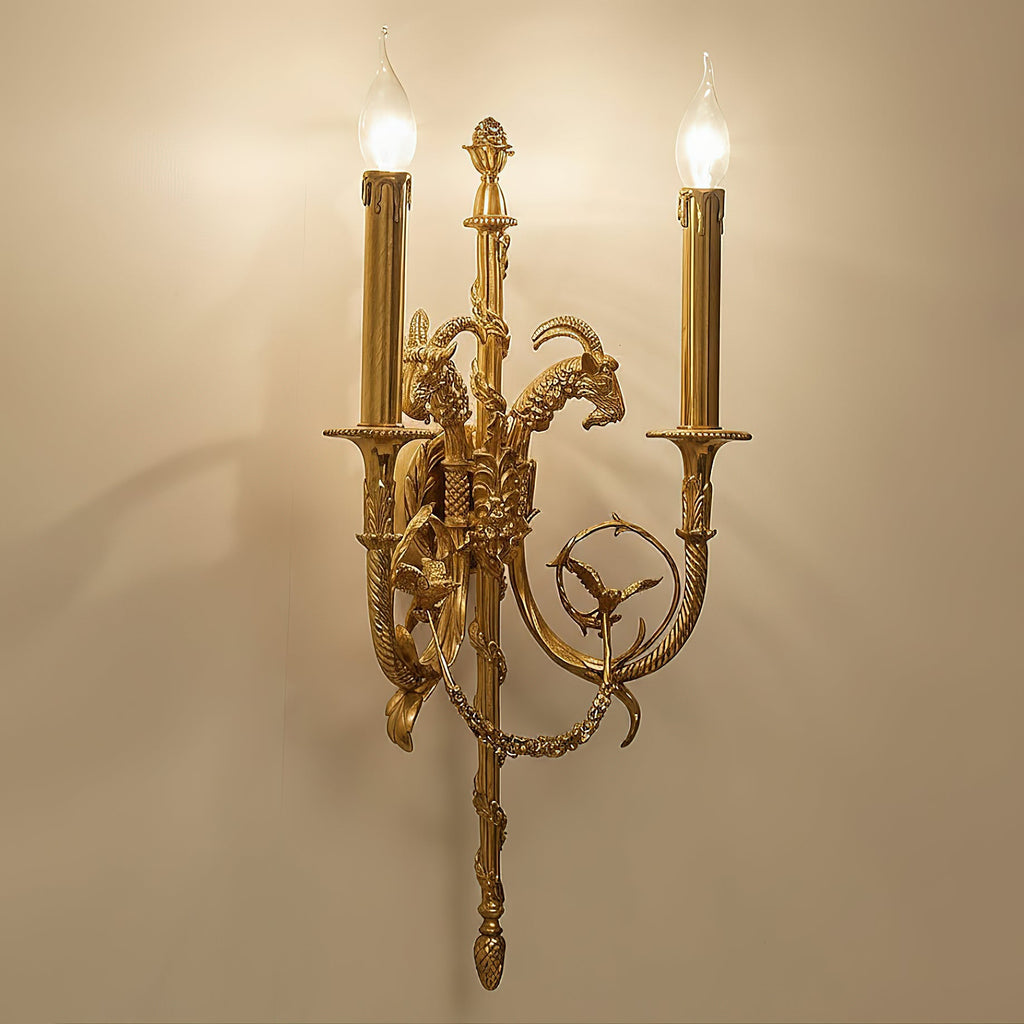 Lumetis Brass Wall Lamp