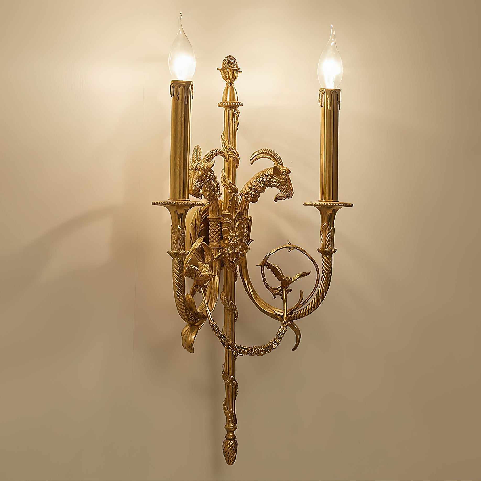 Lumetis Brass Wall Lamp