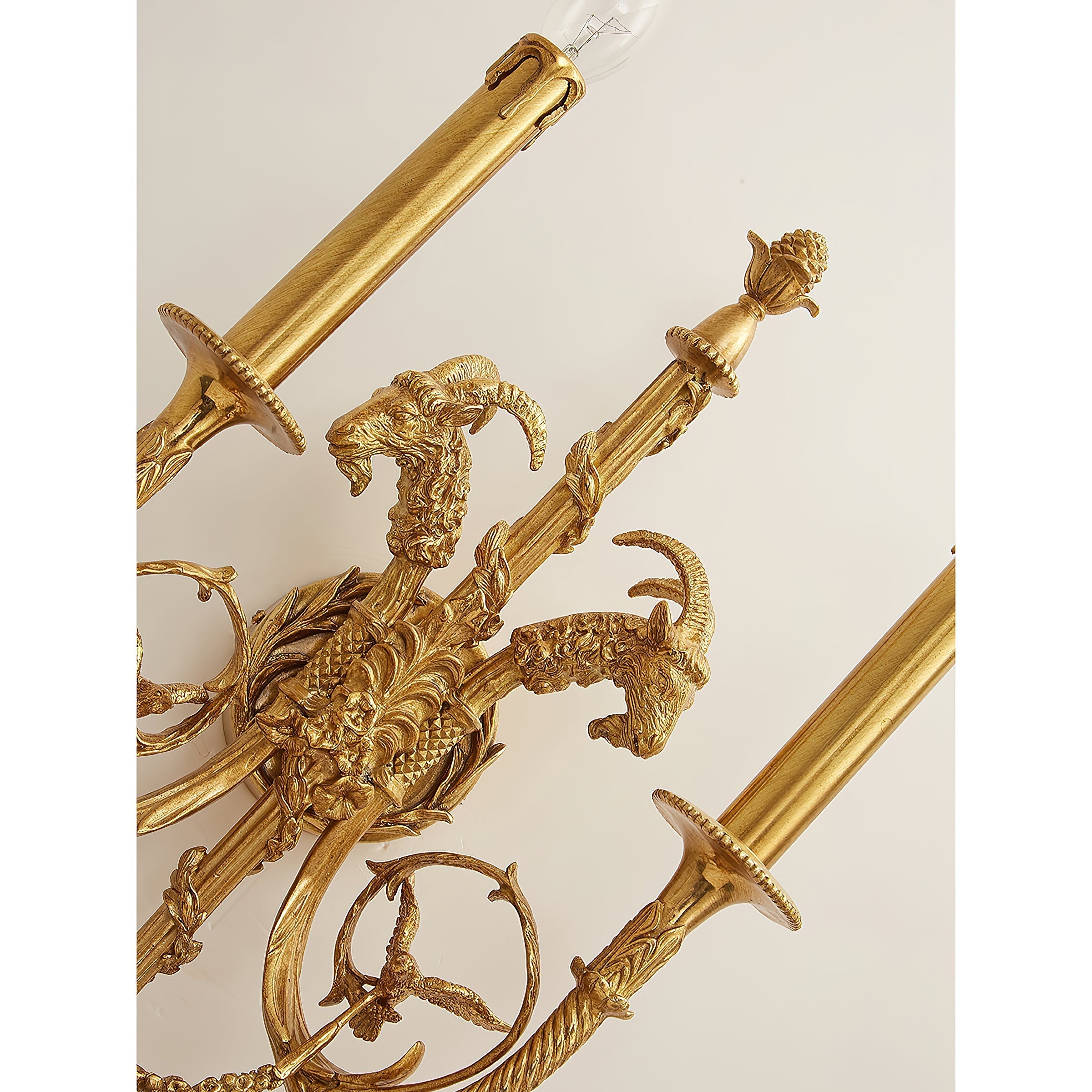 Lumetis Brass Wall Lamp
