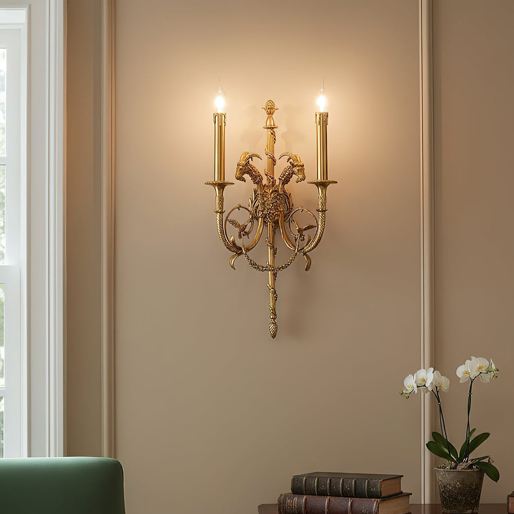 Lumetis Brass Wall Lamp