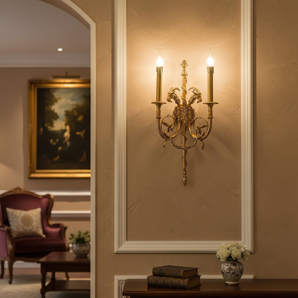 Lumetis Brass Wall Lamp