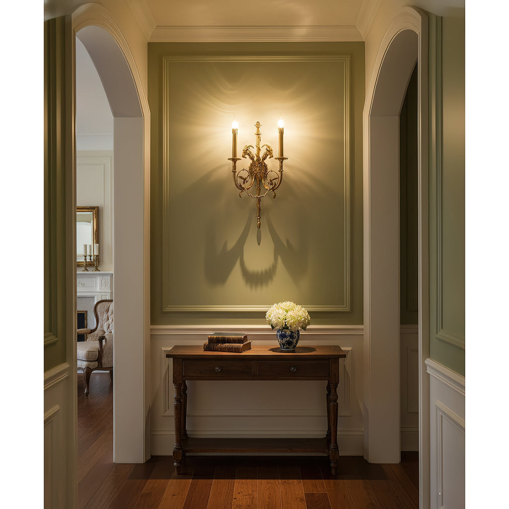 Lumetis Brass Wall Lamp
