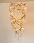 Spiral Branch Crystal Chandelier
