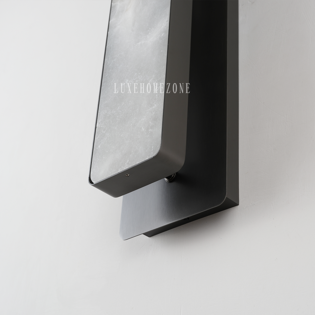 Melange Alabaster Rectangle Wall Sconces 20" - Oasislives