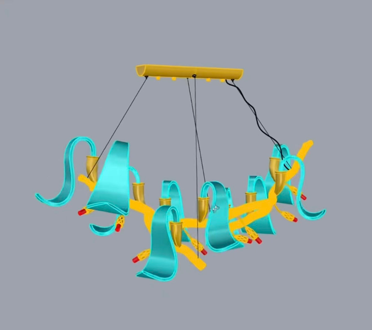 Icarus Wings Horizontal Branch Chandelier