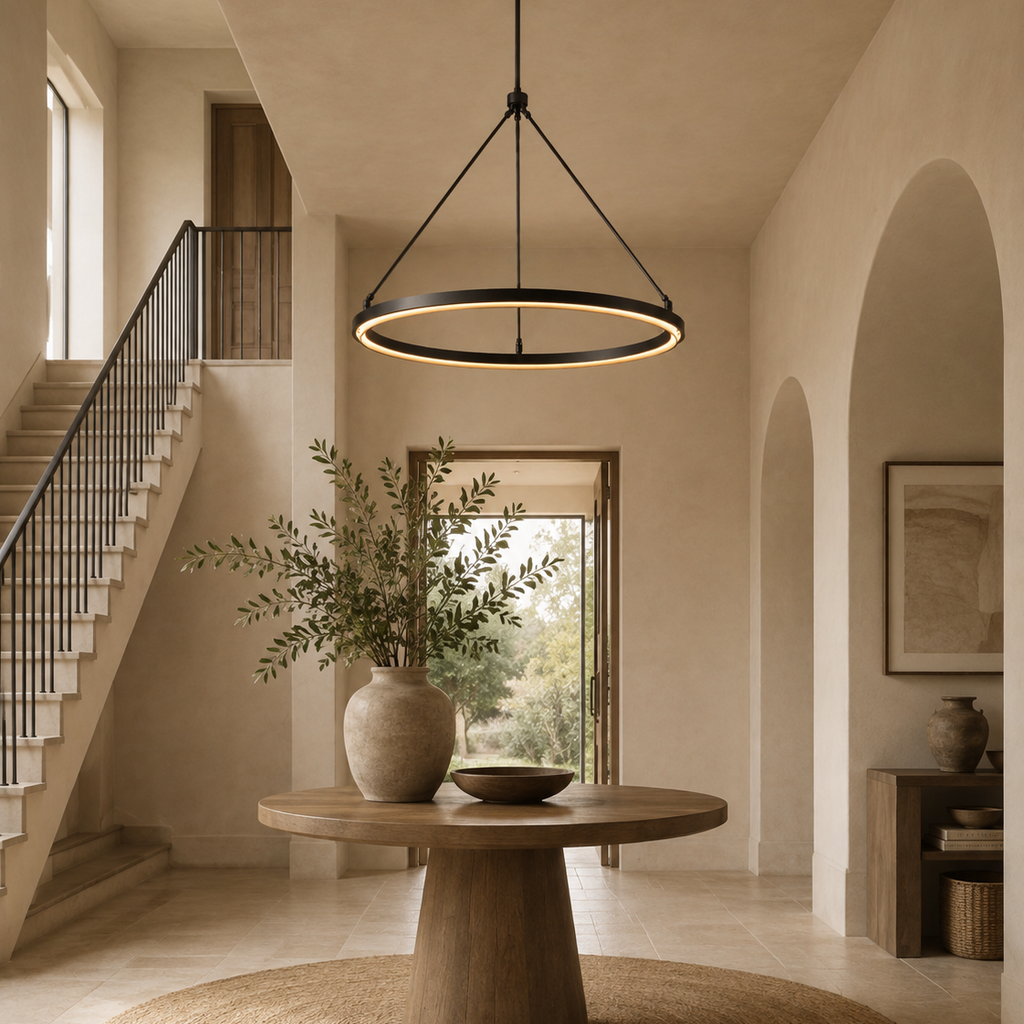 Pelta Round Chandelier 36“ 48" 60"D