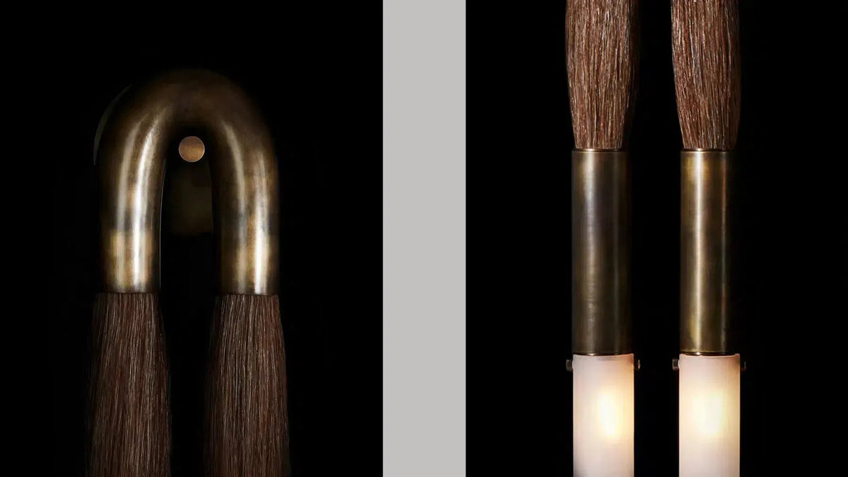 Horse Hair Wall Sconce-Vancei