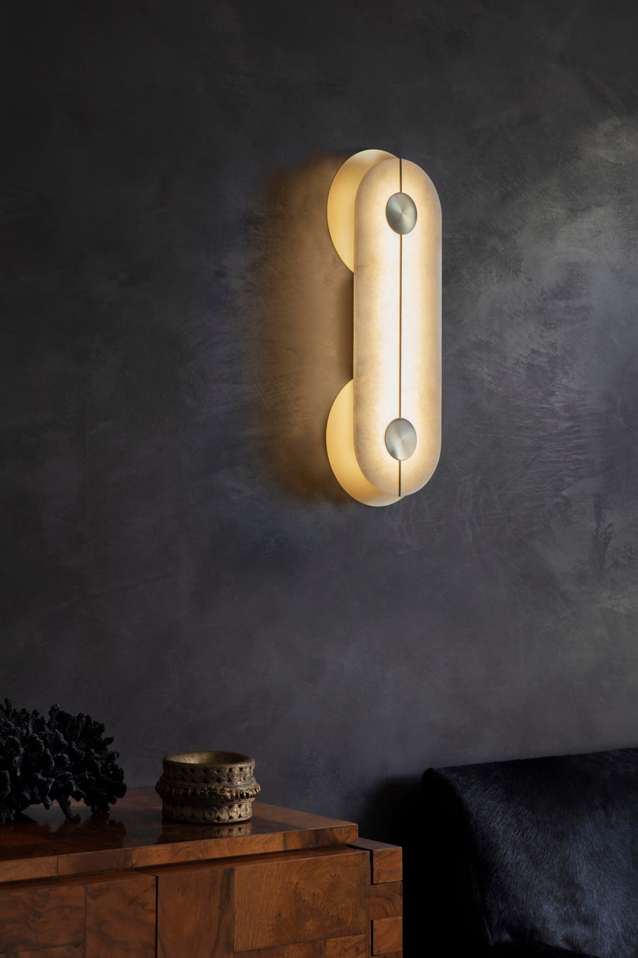 Brace Alabaster Wall Light, Large