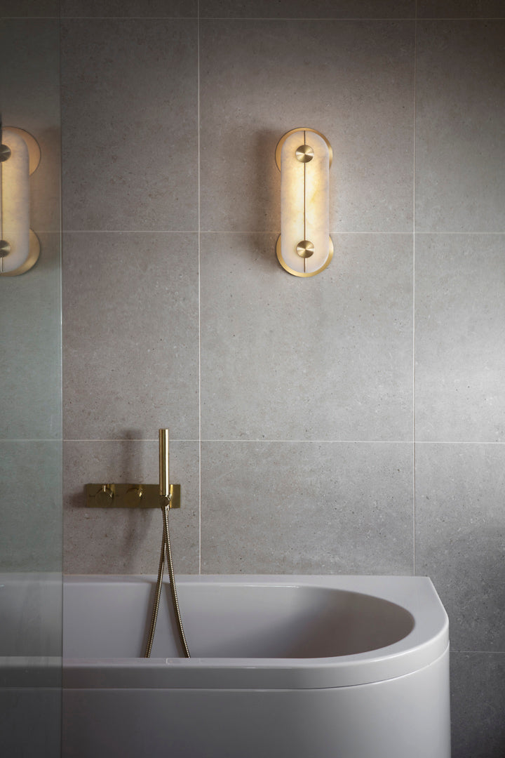 Brace Alabaster Wall Light, Small