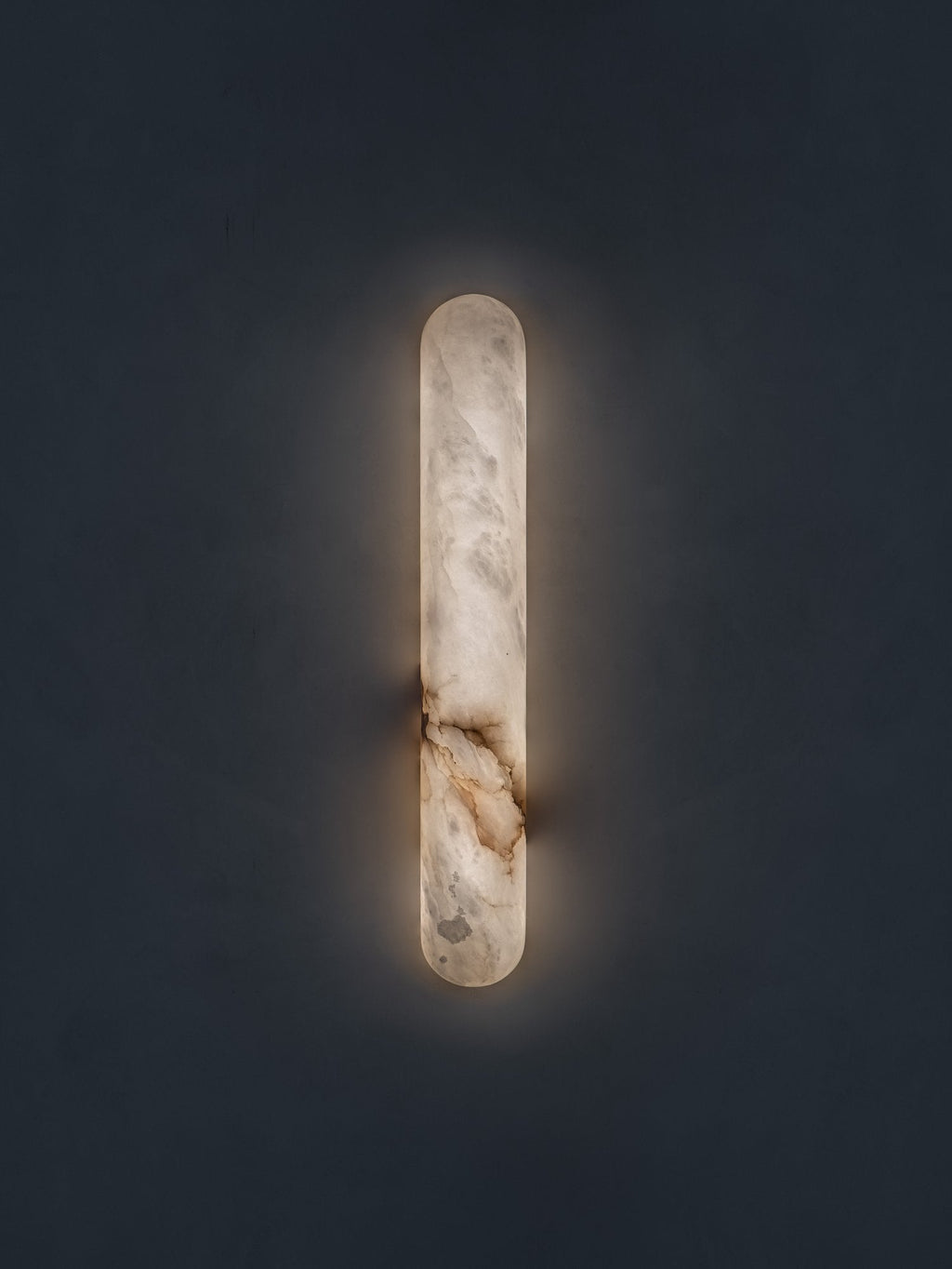 Alabaster Tubular Wide Wall Light, 65cm - Oasislives