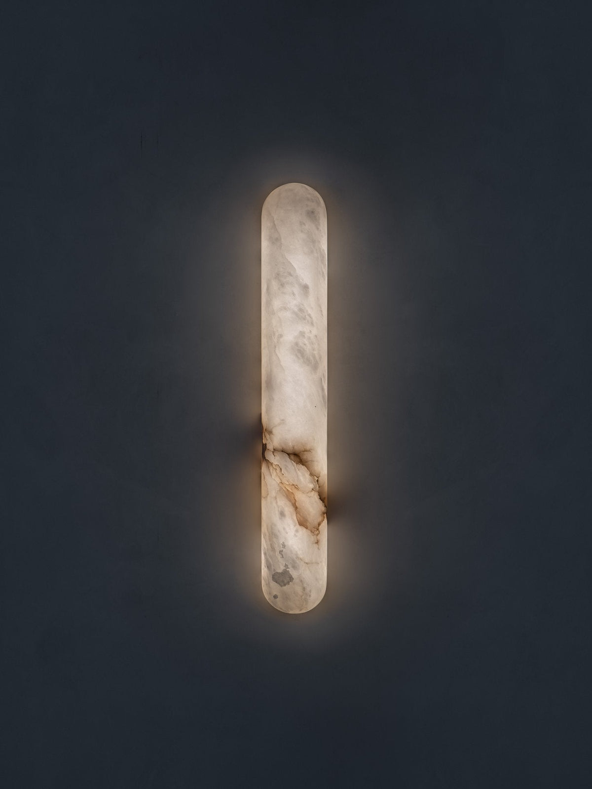 Alabaster Tubular Wide Wall Light, 65cm - Oasislives