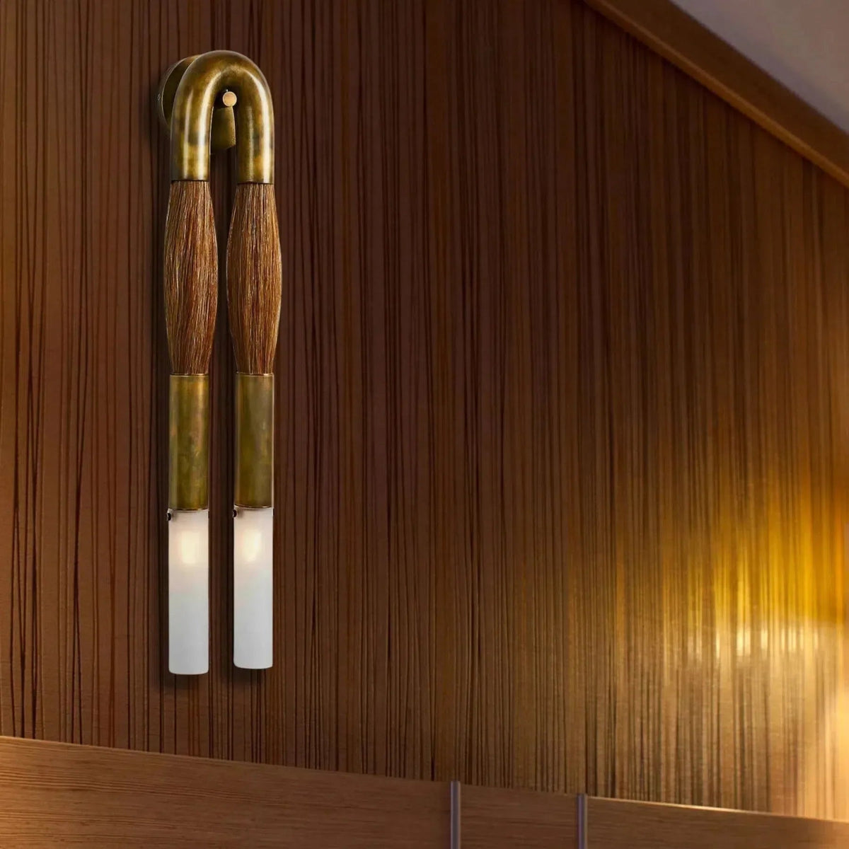 Horse Hair Wall Sconce-Vancei