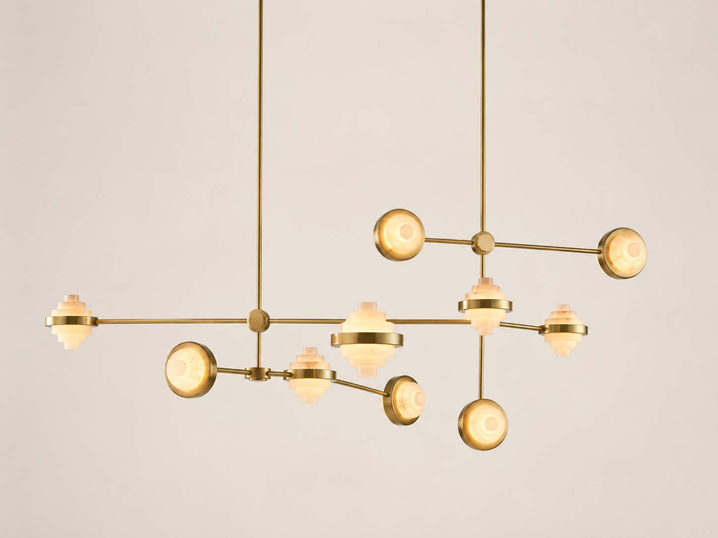 Iris Complex Array Sculptural Chandelier