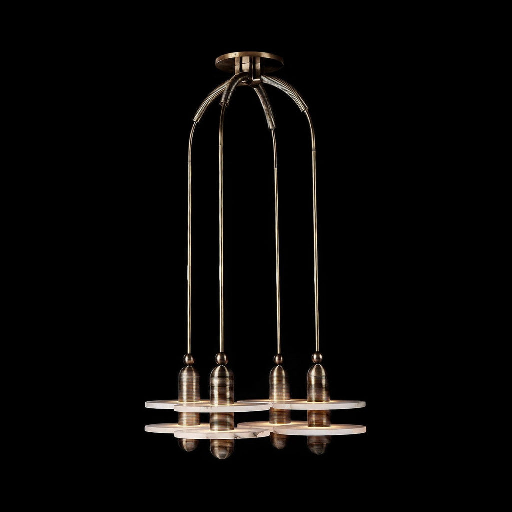 Median Alabaster Mono 4 Pendants